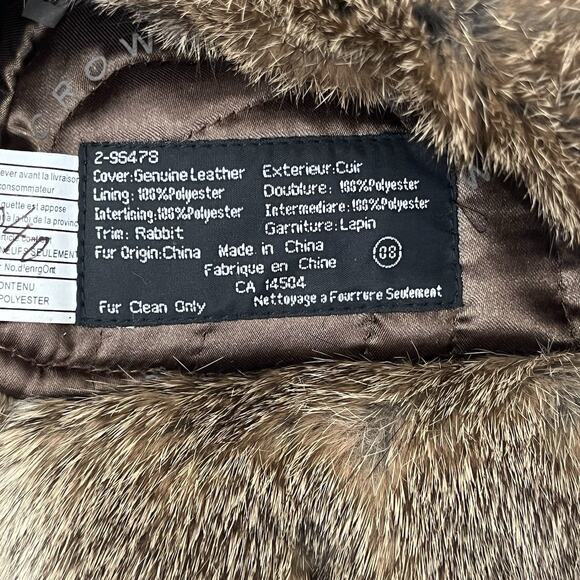 Paul Leinburd Trapper Hat Crowncap Size S/P Rabbit Fur Trim Aviator Green NEW - Picture 8 of 9